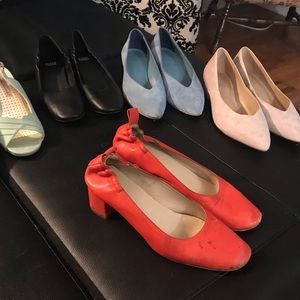 Everlane All Day Heel in Red, Size 9